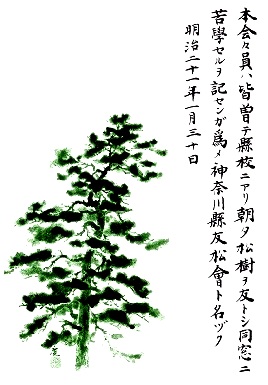 松-会名の由来の絵図